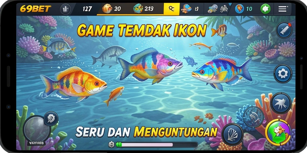 Tampilan gameplay Tembak Ikan di 69BET yang seru dan mengasyikkan.