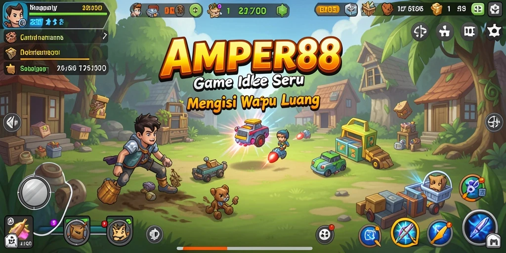 Tampilan gameplay AMPER88 yang menarik dan sederhana.