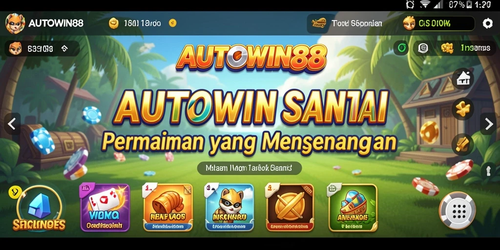 Tangkapan layar gameplay AUTOWIN88 yang seru dan penuh warna.