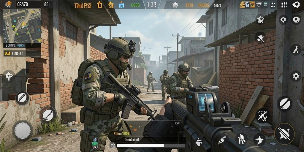 Screenshot ORA78 menampilkan aksi perang yang mendebarkan dalam gameplay FPS.
